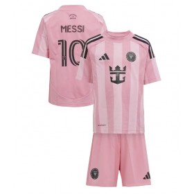 Baby Fußballbekleidung Inter Miami Lionel Messi #10 Heimtrikot 2025-26 Kurzarm (+ kurze hosen)